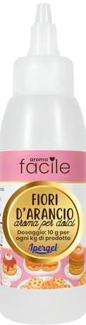 IPERGEL - Aroma Facile per Dolci | Aroma Alimentare Liquido per Pasticceria | Ideale per Torte, Biscotti e Creme | Dosaggio 10 g per Kg di prodotto | Vari Gusti | 100 g (100, FIORI D'ARANCIO)