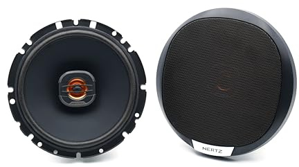 Hertz X 165 Fan Edition - Altavoz coaxial de 2 vías de 165/170 mm, Pico de 200 W, 50 W RMS, 4 ohmios, Cono de Papel de Prensa Repelente al Agua, Tweeter Pei de 24 mm, fácil instalación