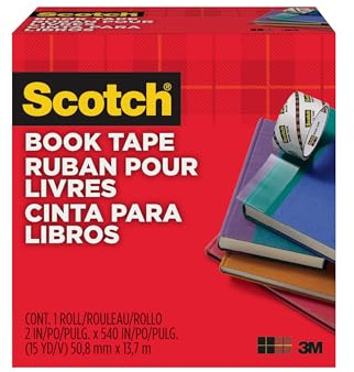 Scotch 50.8mm x 13.7m Book Repair Tape Roll