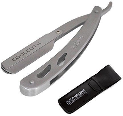 Steel Shaving Razor, Straight Cut Razor, Barber Shaving Razor - Cool-4 + Free Pouch