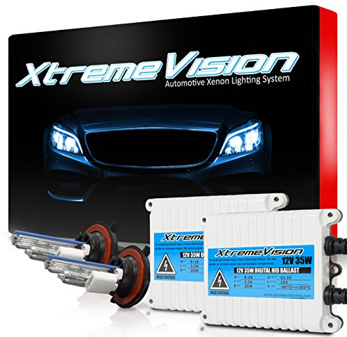 XtremeVision H13 6K 35W AC Xenon Bulb Bundle - Slim AC Ballast - 9008, 6000K Light Blue - 1 Pair