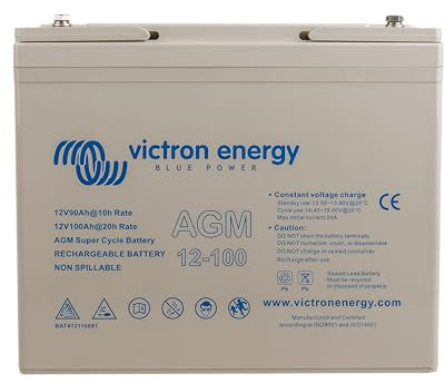 Victron Energy AGM 100Ah 12-Volt Super Cycle Batterie (M6)