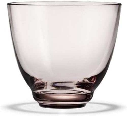 Holmegaard Wasserglas 35 cl Flow aus mundgeblasenem Glas für Getränke, rosa