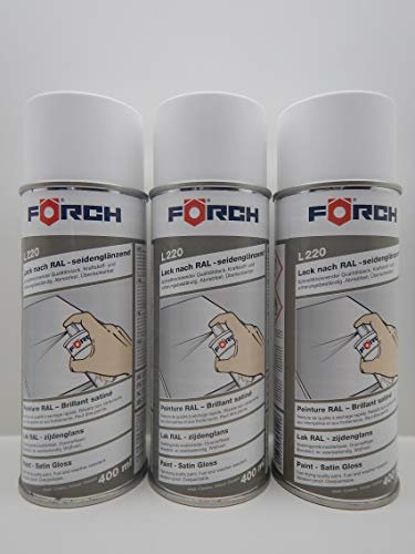 FORCH REINWEISS Weiss RAL 9010 Lack LACKSPRAY Spray SPRAYDOSE SEIDENGLÄNZEND (3)