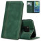 AKABEILA Case for Huawei Mate 20 Pro Case PU Leather Flip Wallet Case with Magnetic Closure Kickstand Card Slots Phone Case Cover Holder Protective Shockproof Green