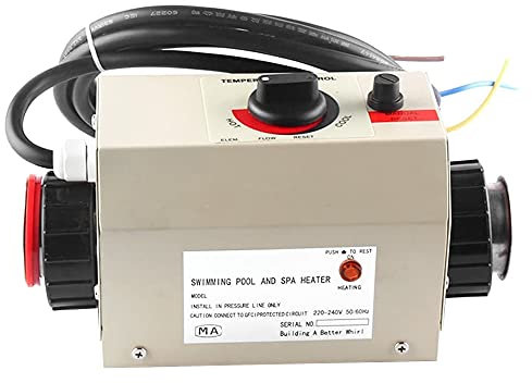 TGHY Elektrischer Warmwasserbereiter 3KW 2KW 220V Elektrischer Poolheizungen Thermostat SPA Warmwasserbereiter Whirlpool-Thermostat Kleiner SPA-Badthermostat,3kW