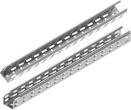 8m BAKS Kabelrinne 2000x50x60mm, Kabeltrasse, Kabelbahn mit integrierte Verbinder