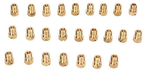 Aramox Getti Principali Carburatore Moto, 25 Pezzi Kit Getto Principale Carburatore Moto 55 a 115 Accessori M5 Metallo per Dellorto PHBG 21 PHBG 19.5 PHBG 19