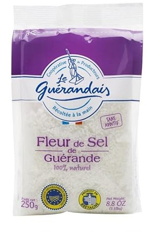 LE GUÉRANDAIS FLEUR DE SEL SAC 250G, LE GUERANDAIS, LOT DE 3