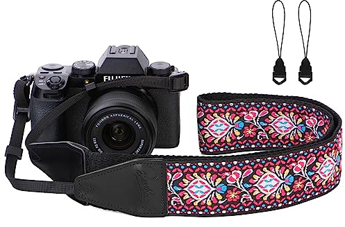 BestSounds Camera Strap, Jacquard Weave 2 Shoulder Neck Straps for All DSLR Cameras Men Women Photographers