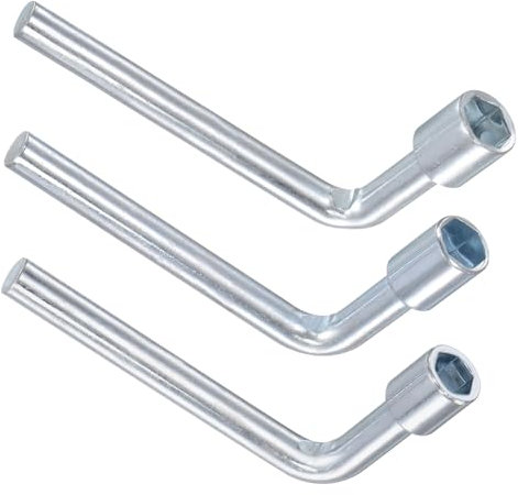 CoCud Llave de Vaso Hexagonal en Ángulo en Forma de L Métrica | 7mm 8mm 10mm | Llave de Vaso Hexagonal de Codo de Cabeza Única, 3 Piezas