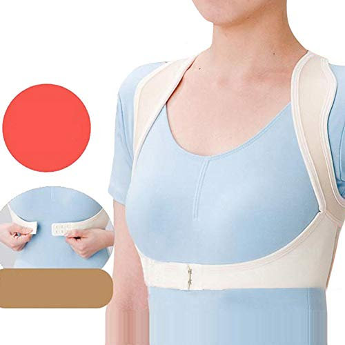 UVELL Frauen Erwachsene Buckel Unsichtbares Korsett Lindert Schmerzen Orthopädische Rückenstütze Elastischer Gürtel Gesundheitsspangen Wirbelsäulenhaltungskorrektur (Farbe, Größe: Groß)