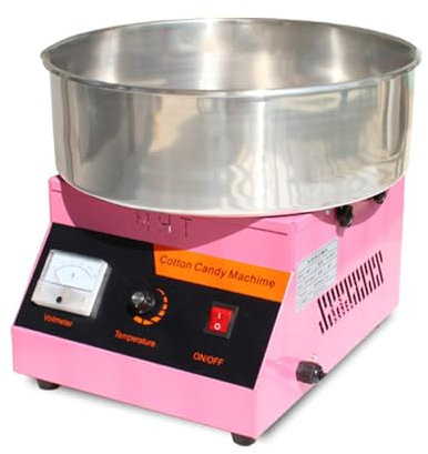 Macchina Commerciale Dello Zucchero Filato,Macchinetta per Zucchero Filato Soffice,Viene Fornito con Scatola di Stoccaggio, Pannello di Funzionamento Semplice,Adatto per i Compleanni Dei Bambini
