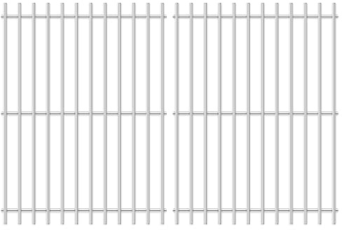 GFTIME Lot de 2 grilles de cuisson en acier inoxydable 33 x 25,2 cm pour barbecue à gaz Enders SAN Diego 3 - Antirouille, indéformable et facile à nettoyer