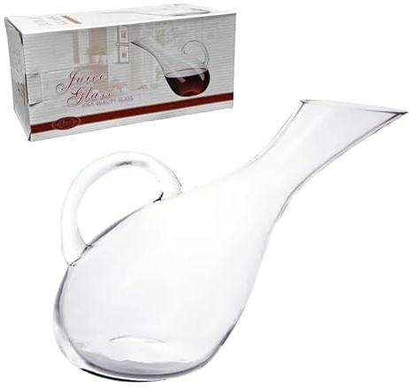 OCEANO Decanter Vino Caraffa per Decantare Areare Vino Rosso Vetro Trasparente Travaso Elegante Moderno Versatore per Serate Feste Idea Regalo Papà (Caraffa, 1.5L)