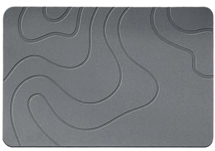 Alfombrilla de baño Absorbente de Piedra, Alfombrilla Antideslizante para Puerta del Inodoro, Alfombrilla para Ducha de Piedra ita de absorción de Agua de Secado rápido, alfombras para Entrada