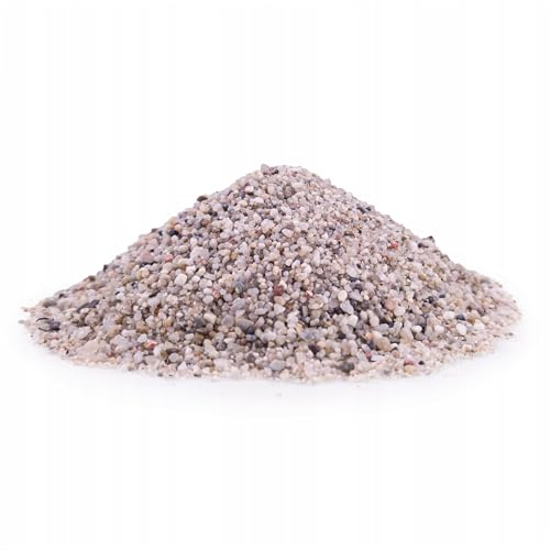TD STONES Aquarium Kies Grau 1-3mm (2kg) - Premium Quarzkies für Aquascaping, Pflanzen & Garnelen - Natürlicher Bodengrund & Aquariumboden für Süßwasser, Deko Sand
