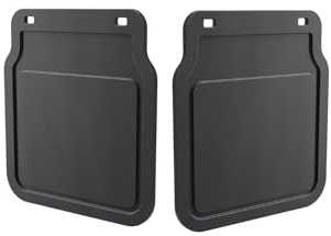 DOMAR, 2 prese paraspruzzi universali in gomma, 20 x 22,5 cm, colore nero, paraspruzzi per rimorchi, roulotte, auto