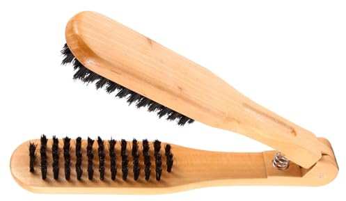 Peine de peluquería profesional de 2 uds, cepillos dobles, herramienta alisadora de pelo antiestática de madera, cepillo de pelo de madera