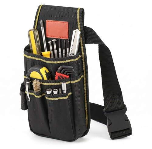 Marsupio Borsa Degli Attrezzi, Dotato Di Cintura, Borsa Da Cintura Per Attrezzi, Cintura Porta Attrezzi Multitasche,Cintura Per Attrezzi Oxford,Borsa Portautensili Con Cintura, Adatto Per Elettricisti