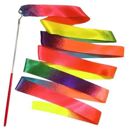 Bandes de Danse pour | Dégradé de Couleurs - Accessoires d'entraînement de Danse - Baguettes de Danse Artistique - pour d'âge préscolaire - Cours de Musique - Salle de Jeux