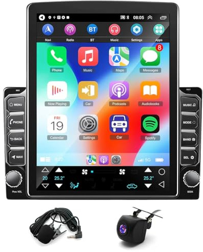 4+64G Doppel Din Autoradio für Ford Transit Mk7 Mk6 2007-2013 with Wireless Carplay Android Auto 9.7 IPS Touch Screen Android 14 Car Radio GPS Navi Bluetooth FM RDS Backup Camera WiFi Mirror Link
