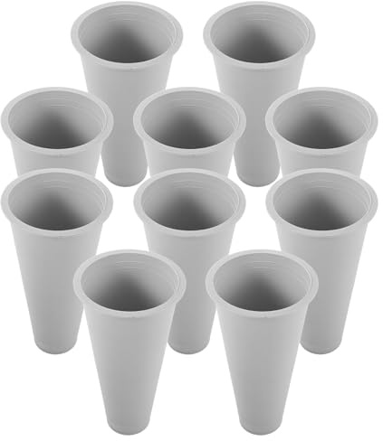 Abaodam Vaso Commemorativo per Tomba 10 Pezzi in Plastica Resistente alle Intemperie, Portafiori per Composizioni Floreali Funerali e Decorazioni per Lapidi, Adatto per Chiese e