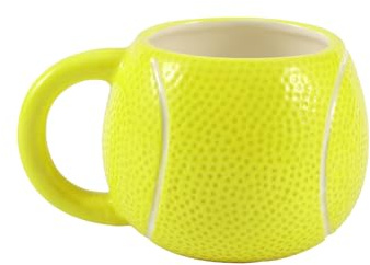I-TOTAL® - Tazza in Ceramica Chunky, Tazza per Tè o Caffè 410 ml (TENNIS)