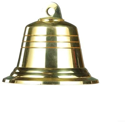Glewi Campana a vento in rame: campana artistica in ottone con tono chiaro risonante per decorazione domestica, yoga per sessioni ed eventi all'aperto, 15-7 pollici (campana di rame da 15,2 cm)