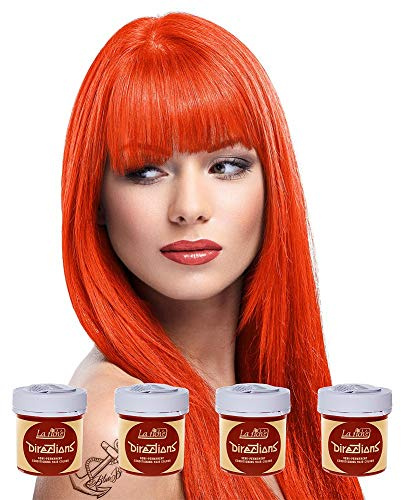 4 Tinture Per Capelli Da 88ml La Riche Directions (Tangerine - Arancione)