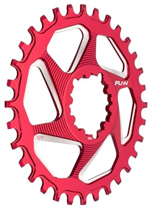 Funn Solo DX Kettenblatt, SRAM Direct Mount, Offset 6mm | CNC AL7075, Narrow-Wide-Zähne, Boost und Non-Boost, sichere Kettenführung, für MTB, BMX und Straße