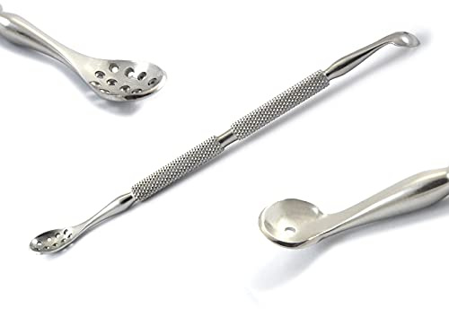 Comedone Extractors Blackhead Removal Tools Acne Pimple Blemish Popper Zit Remover Whitehead Manicure Pedicure (Type-8 Blackhead Remover)