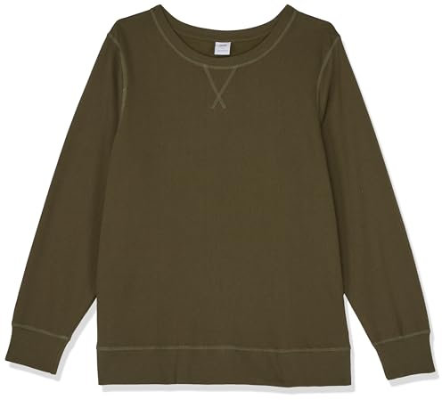 Amazon Essentials Dam Tröja i Fleece med Rund Hals (Finns i Extra Stor Storlek), Oliv, L