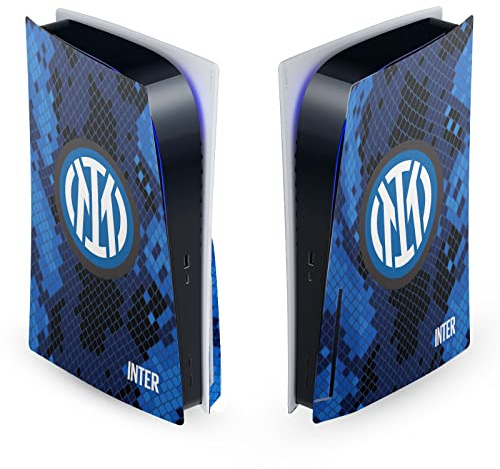 Head Case Designs Offizielle Inter Milan Home 2021/22 Crest Kit Vinyl Frontplatte Haut Gaming Aufkleber Abziehbild Abdeckung kompatibel mit Sony PlayStation 5 PS5 Disc Edition Console