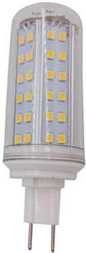 G8.5 LED Bulbs, 10W Dimmable 84LED Beads 3000K-6000K 2835SMD 1000LM g8.5 Bi-pin Lights Led Corn Bulb AC 85-265V for Chandeliers Home Lighting, no Flickering,Natural White,10 Pack