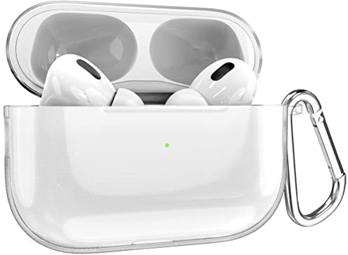 MyGadget Cover in Silicone Morbido Custodia Compatibile con Apple AirPods Pro 2 Generazione (2022) - Case per Cuffie Auricolari - Skin in Gomma - Trasparente