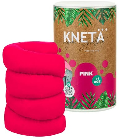 KNETÄ XXL Papierdose (1.000g) - Vegane Spielknete für Kinder ab 1 Jahr I Kita I Kindergarten I Made in Germany (PINK)