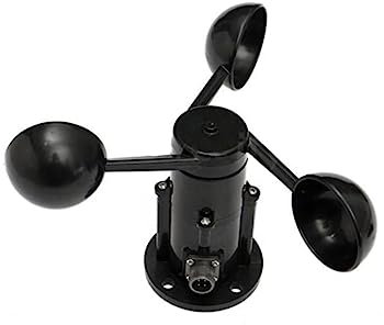 Kisangel Windgeschwindigkeitssensor 485 Signalausgang 3-tassen-anemometer Windgeschwindigkeitssender Kein Kabel Hohe Genauigkeit ± 1/s Zur Messung