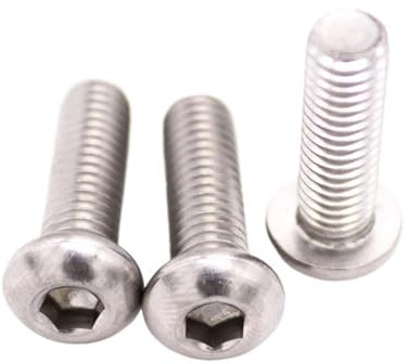 NORAZE 10 Stück M5 M6 M8 Edelstahl Innensechskantschraube mit Innensechskant, L = 10–100 mm (Color : 75mm, Size : M8 (10pcs))