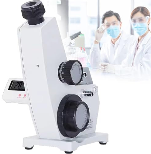 Qiang Monokulares Abbe-Refraktometer,Digitales Abbe-Refraktometer Mit Einstellbarer Schärfe,1,3000–1,7000 Und 0–95% Brix-Messung,0,0002 Genauigkeit,Für Die Erdölindustrie,Laborausrüstung
