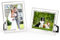 2 PCS Cornice Foto 13x18 Vetro, Cornice Portafoto 13x18 Argento, Cornici Foto da Tavolo Trasparente, Porta Foto Vetro per Ritratti Matrimonio Foto, Compleanno Natale Regalo, Orizzontale o Verticale