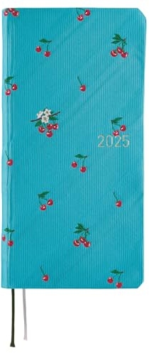 Hobonichi Techo 2025 Weeks MEGA [Englisch/Hoch und Schlank/Januar Start/Planer] Bow & Tie: Cherry