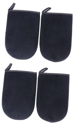 HAPINARY 4stücke Selbstbräunungs-handschuhe Selbstbräunungs-mitts Für Gleichmäßiges Auftragen Von Sonnencreme Für Natürliche Bräune Schwarz