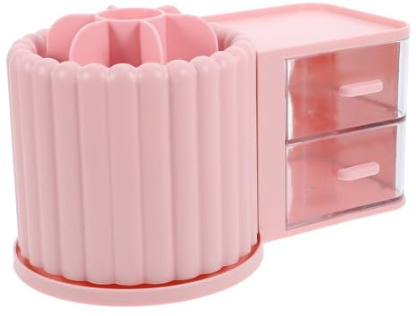 OFFSCH Für Stifte Schreibtisch-stiftehalter Multifunktions-bleistift-organizer Bürstenhalter Büro-stift-organizer Praktischer Bleistift-organizer Bleistifthalter Rosa Pp