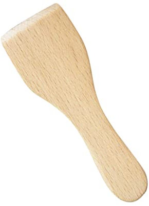MAGICLULU 4pcs Wooden Shovel Scraper Beech Butter Spatula for Cooking Non-Stick Kitchen Utensils for Scrambled Eggs and Pancakes