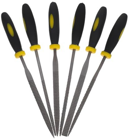 HOMSFOU 6stücke Holzfeile Mini Holzraspelfeile Holzraspel Werkzeug Set Raspel Feile Für Holz Leder Metalle Und Kunststoffe Komfortabler Griff Für Kontrollierte Bewegungen