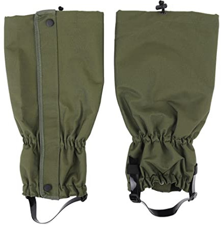 Trrymbbe Leg Gamers Waterdofof Jagd Gaicher Beinabdeckung Schutz mit Gummifußgurt zum Camping Green Wander Gitter