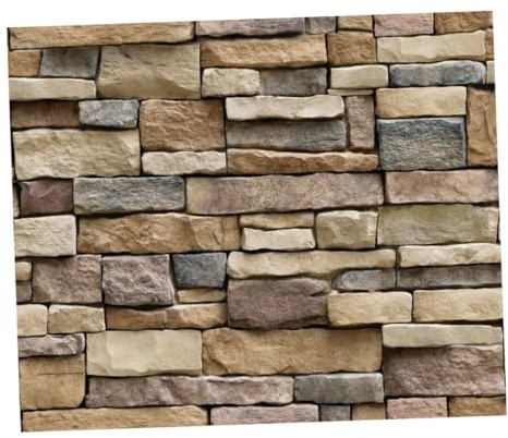 EXCEART Calcomanías de Pared de Piedra Autoadhesivas Decoración para Salón y Dormitorio Material Removible Ecológico Daños Pack