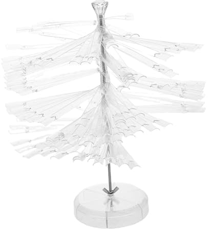 Baluue 120 Tips Fan-shaped Nail Art Colour Display Chart Sturdy Plastic Material Portable Nail Tips Display Stand for DIY