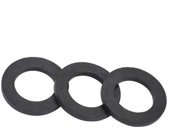 Fockety Kit de Arandelas de Goma para Sellar Tuberías de Agua, Juego de Arandelas para Amantes, Anillo de Grifo de 12 Uds para Proyectos de Fontanería (1 pulgada)